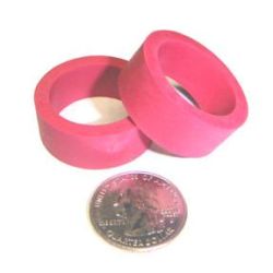 1" Mini Red Flipper Rubber